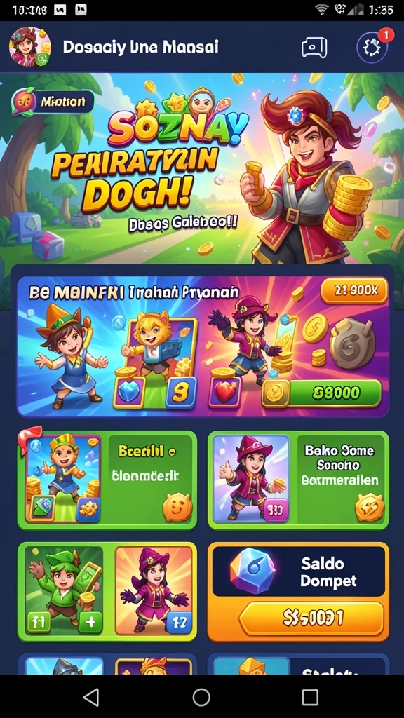 Misi harian yang menantang dan seru.
