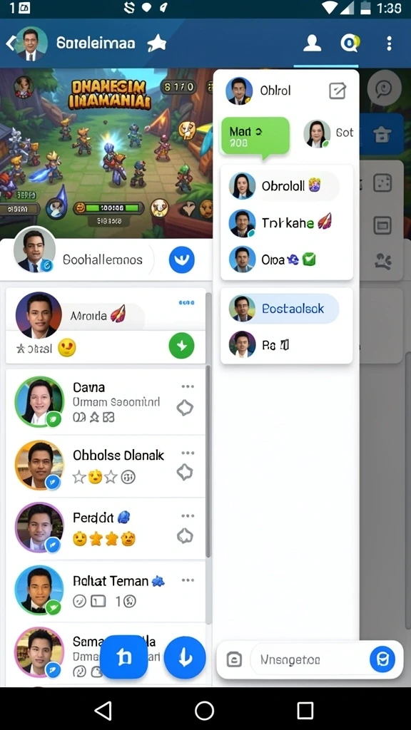 Mode multiplayer yang memungkinkan bersaing dengan teman.