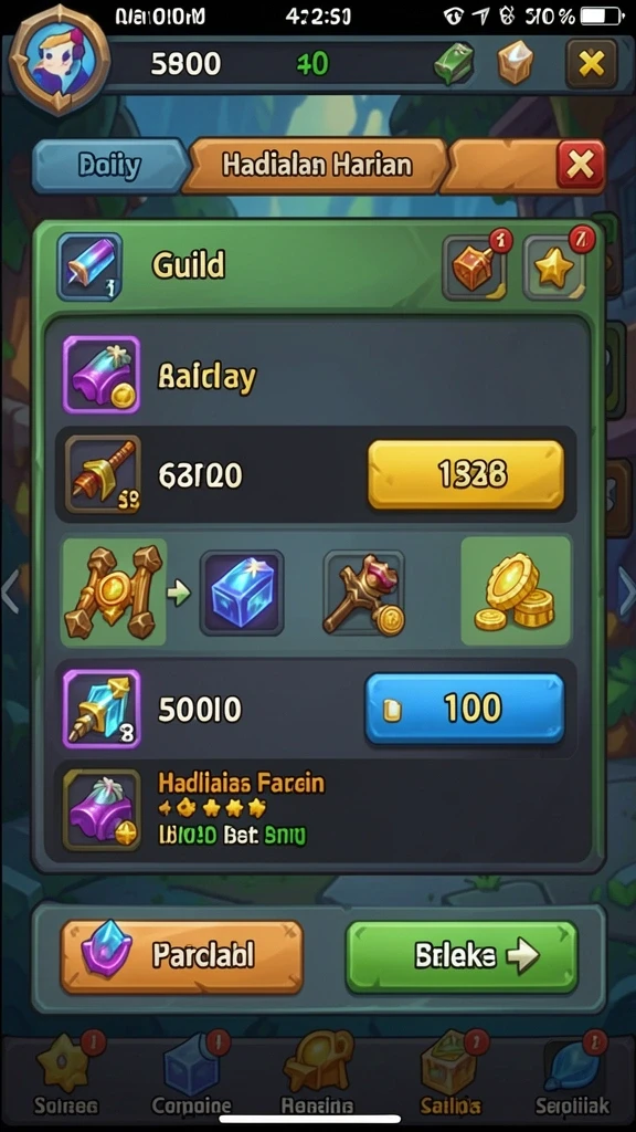 Menampilkan layar utama 8278SLOTS yang penuh warna.
