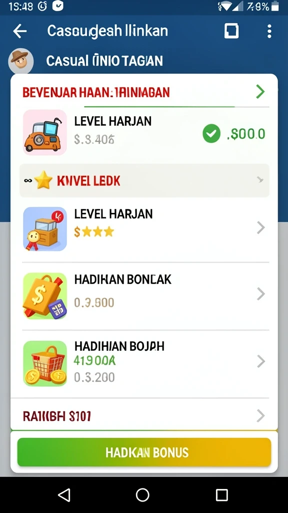 Tampilan mesin slot dengan desain yang unik dan menarik.