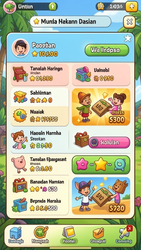 Berbagai level menarik untuk dijelajahi.