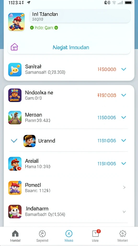 Tampilan antarmuka yang user-friendly.