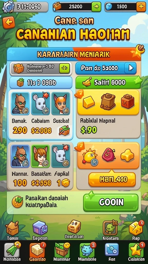 Tampilan halaman utama yang menarik dan interaktif.