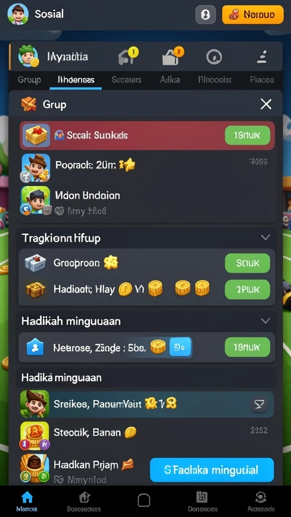 Tampilan karakter utama yang siap berpetualang.