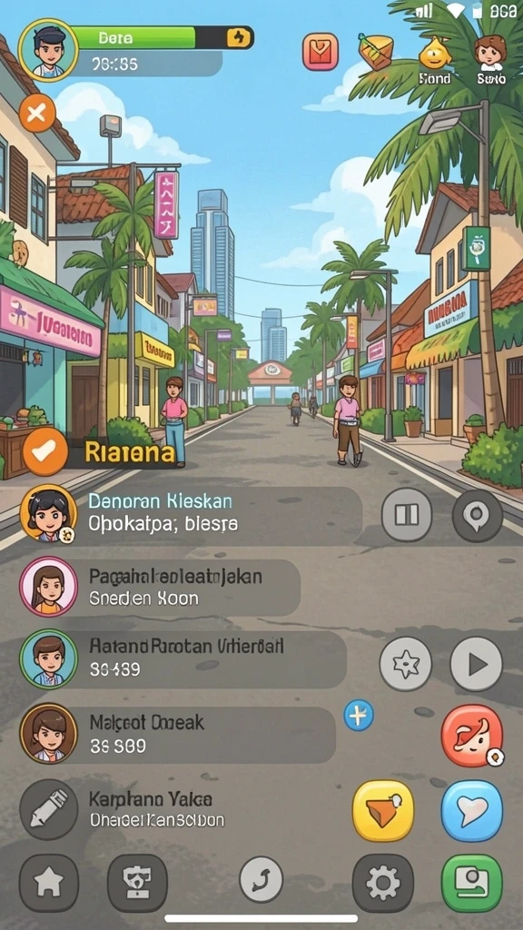 Karakter utama yang unik dan penuh warna.