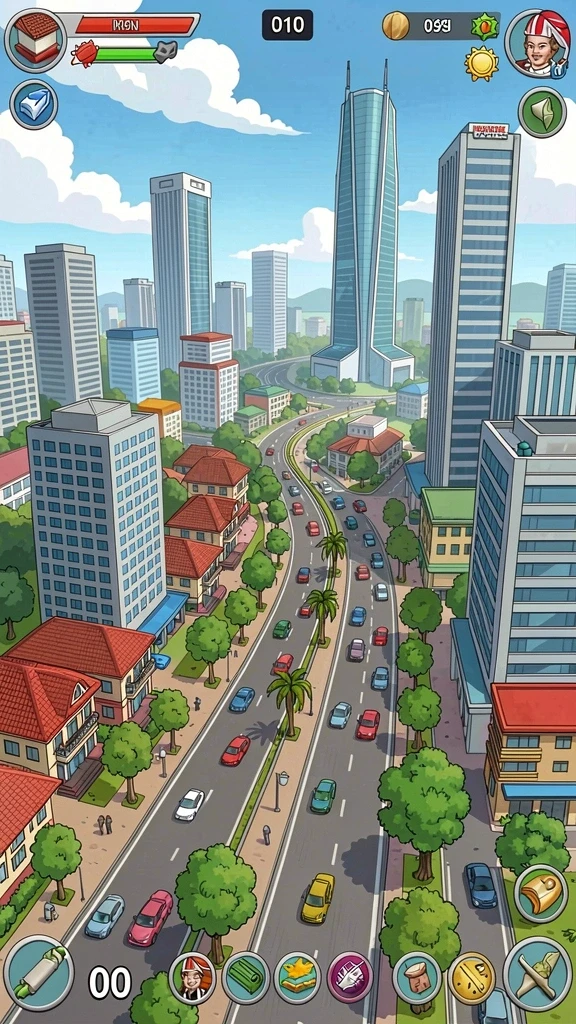 Tampilan awal yang menarik dan penuh warna.