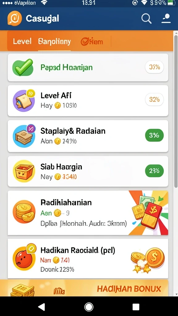 Karakter-karakter unik yang bisa dipilih oleh pemain.