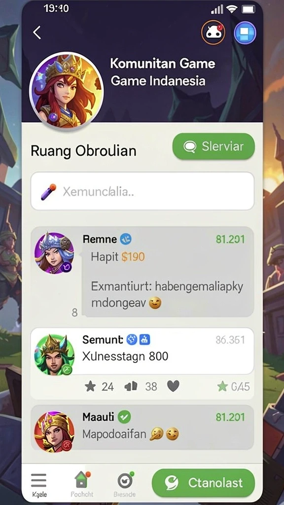 Tampilan level yang penuh warna dan detail.