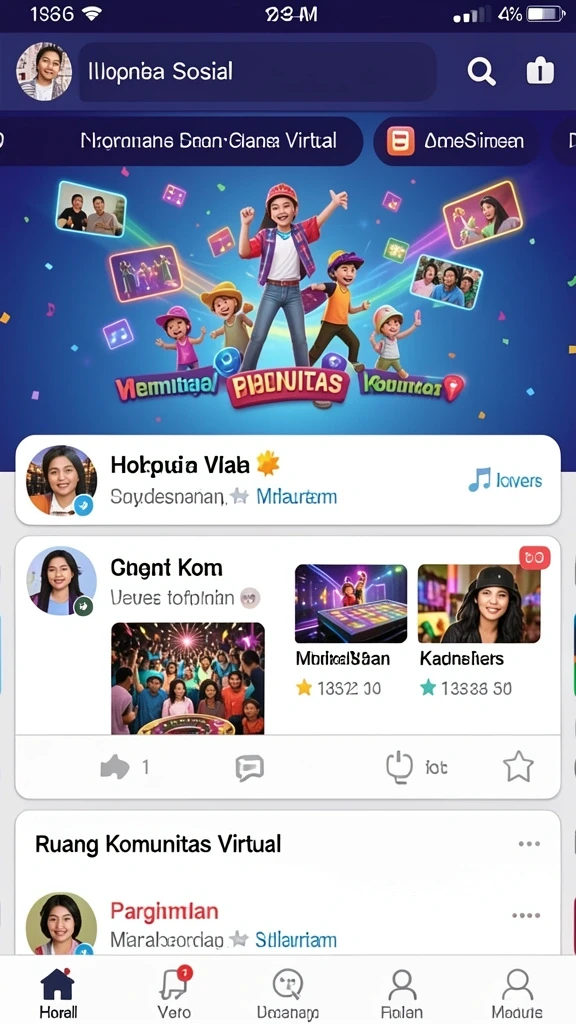 Tampilan awal aplikasi HAJITOTO yang menarik.
