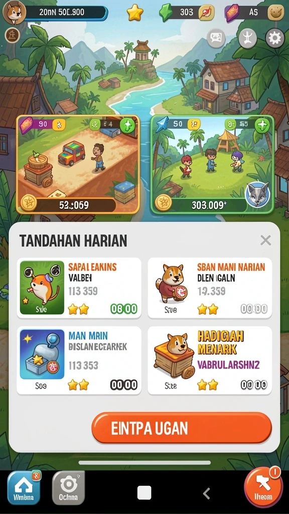 Tampilan antarmuka yang modern dan menarik.