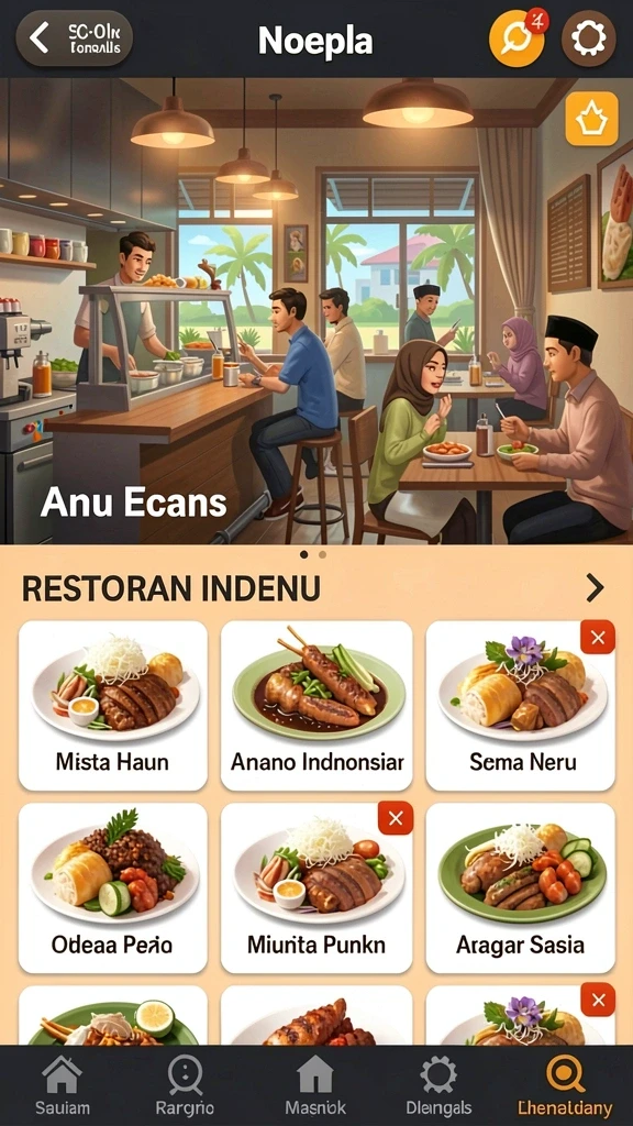 Berbagai pilihan permainan yang menggugah selera.