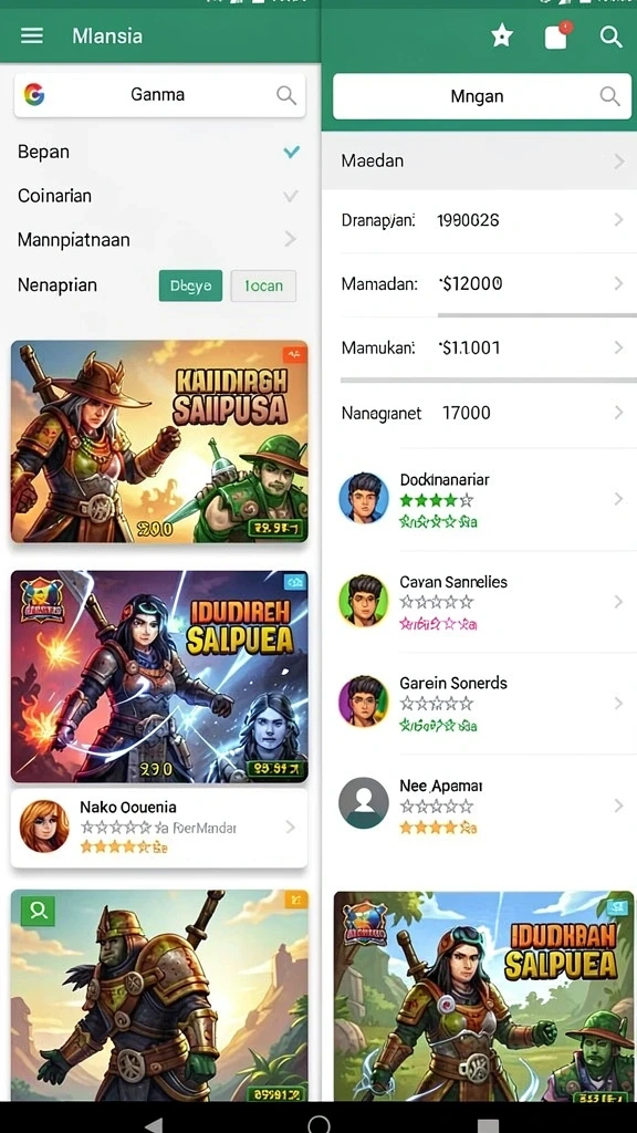 Karakter unik yang menambah keseruan permainan.