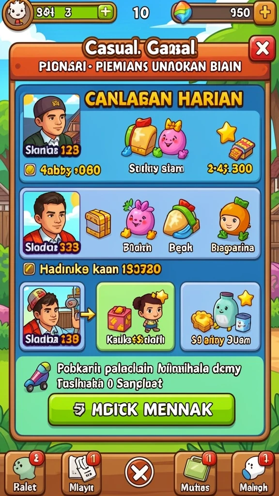 Tampilan grafis yang memukau dan penuh warna.