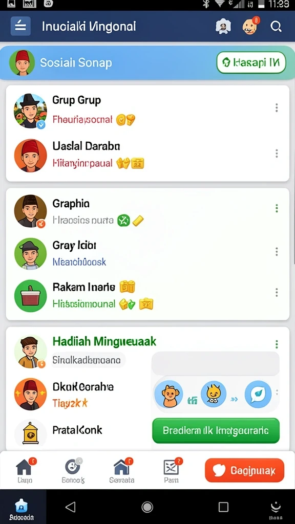 Tampilan antarmuka awal yang menarik dan mudah dinavigasi.