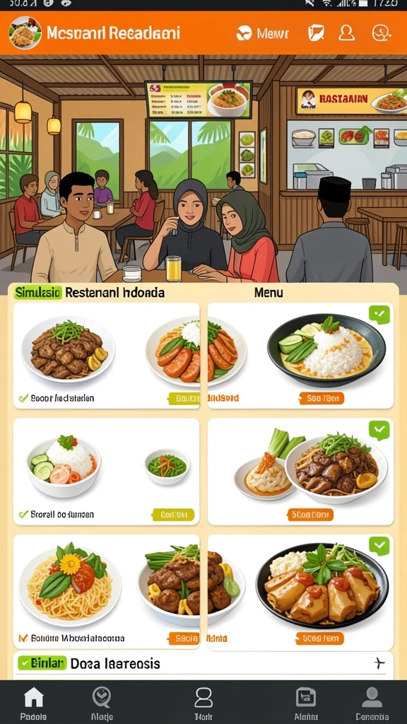 Tampilan antarmuka yang user-friendly dan intuitif.