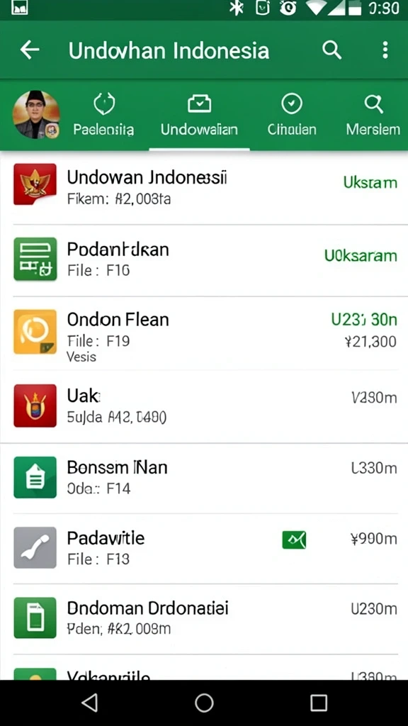Gambaran menu kustomisasi sebelum perlombaan.