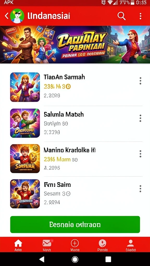 Screenshot menggambarkan karakter unik dalam PUNCAKTOTO.