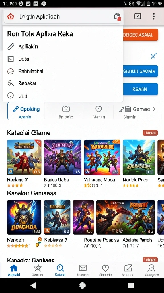 Screenshot menunjukkan leaderboard yang kompetitif.