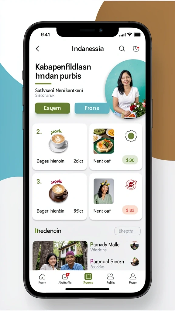 Tampilan menu utama yang sederhana dan menarik.
