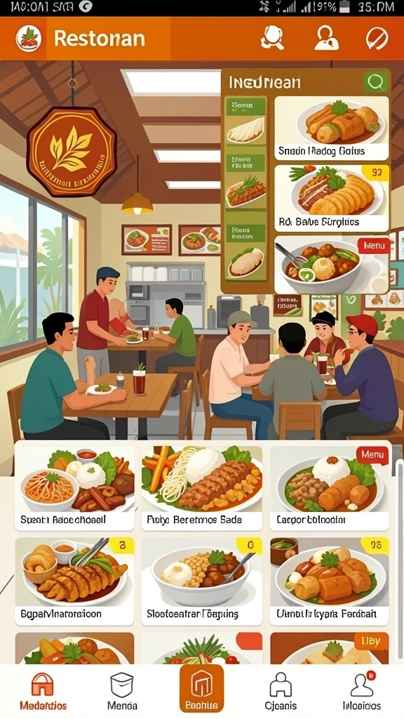 Tangkapan layar menampilkan grafik menakjubkan dari dunia RAJAMPO.