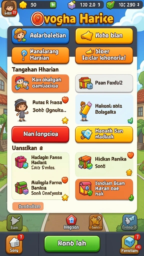 Tangkapan layar menunjukkan level permainan yang menantang.