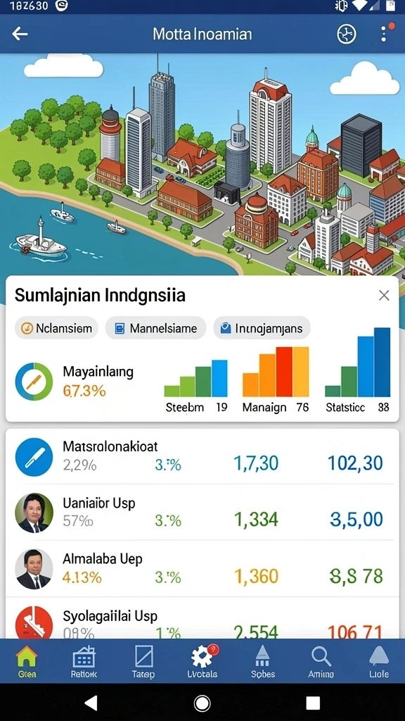 Tampilan grafis yang memukau dalam permainan.