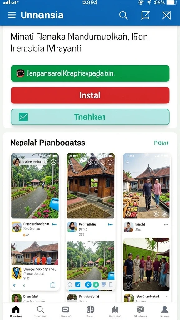 Tampilan antarmuka SPINGOLD yang menarik.