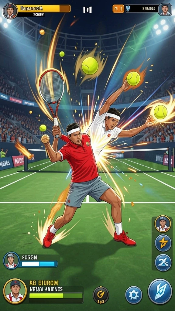 Gameplay yang intens dan penuh aksi di setiap level.