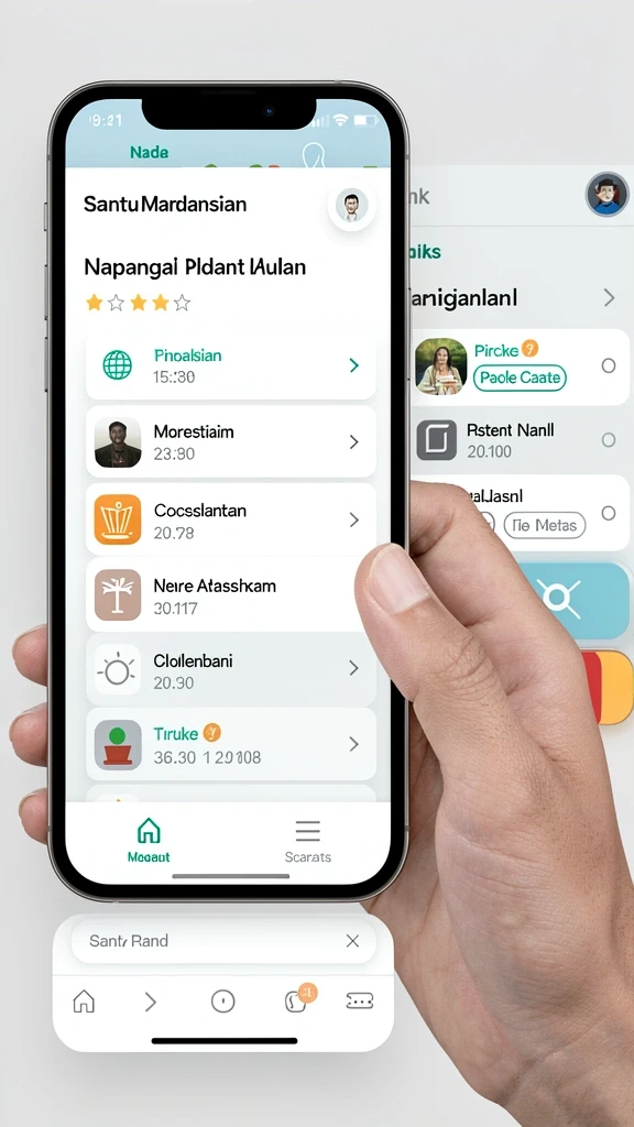 Tampilan antarmuka pengguna yang menarik dan modern.
